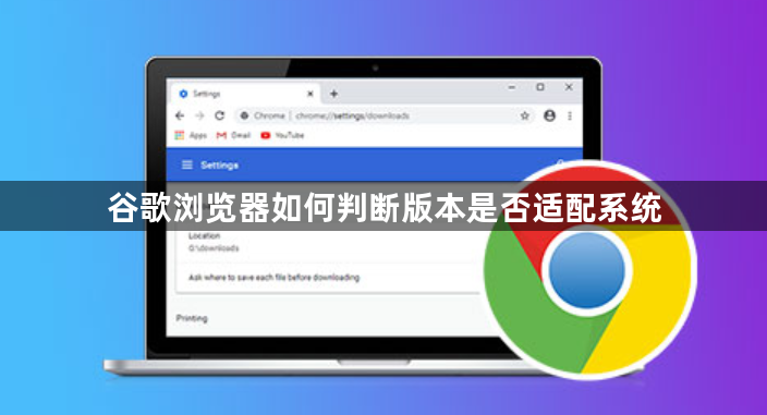 谷歌浏览器如何判断版本是否适配系统1
