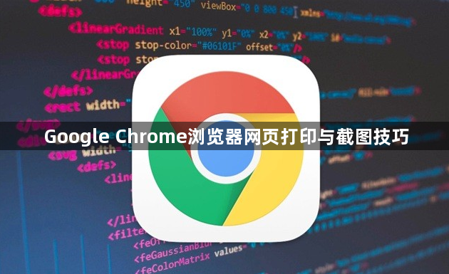 Google Chrome浏览器网页打印与截图技巧1