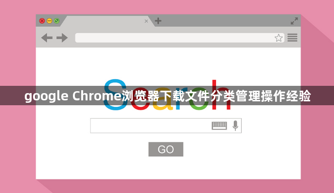 google Chrome浏览器下载文件分类管理操作经验1