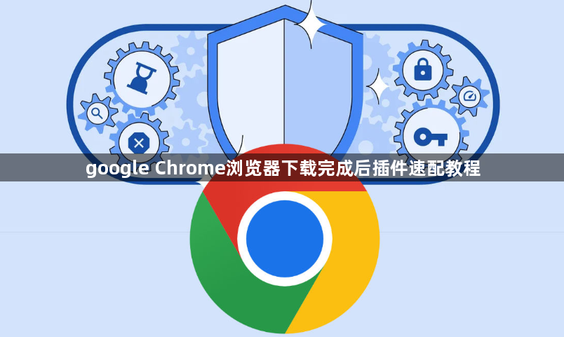 google Chrome浏览器下载完成后插件速配教程1