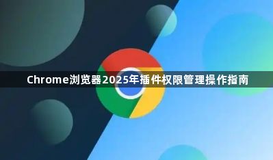 Chrome浏览器2025年插件权限管理操作指南1