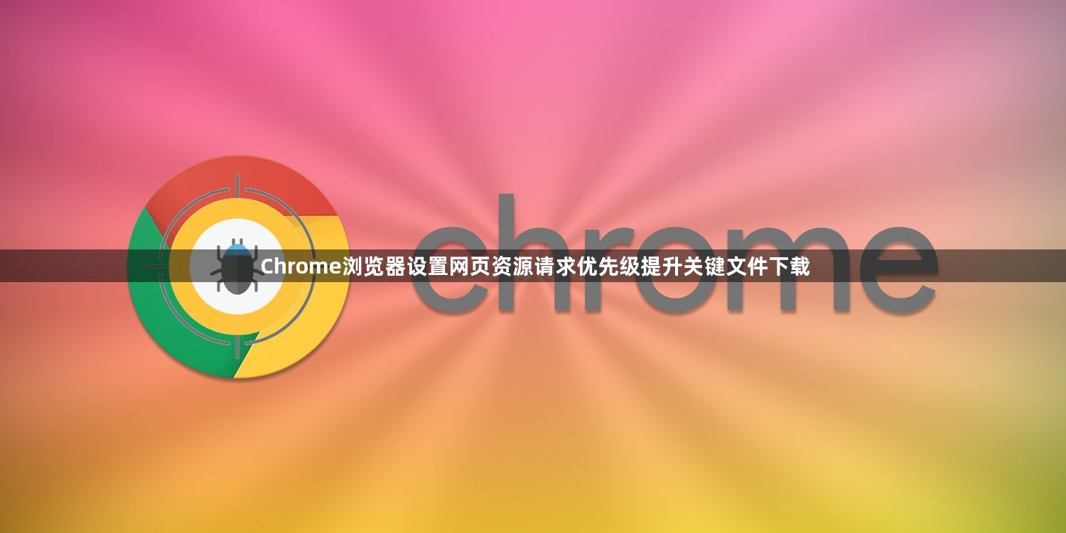 Chrome浏览器设置网页资源请求优先级提升关键文件下载1