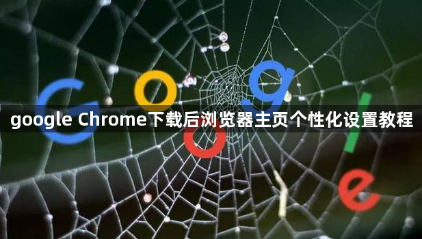 google Chrome下载后浏览器主页个性化设置教程1