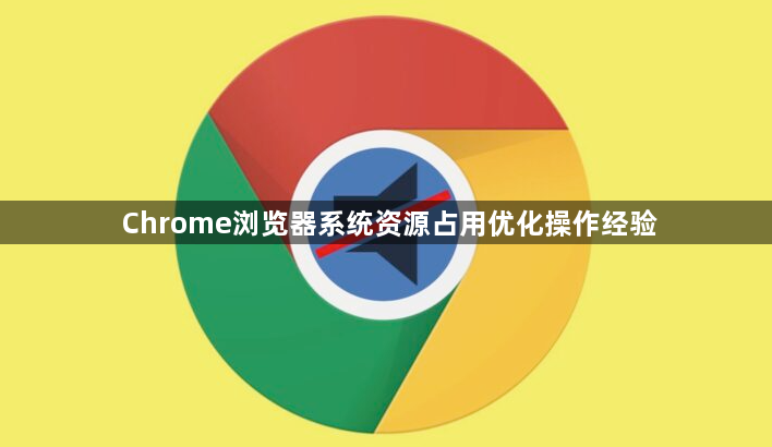 Chrome浏览器系统资源占用优化操作经验1