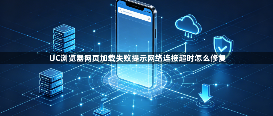 UC浏览器网页加载失败提示网络连接超时怎么修复1