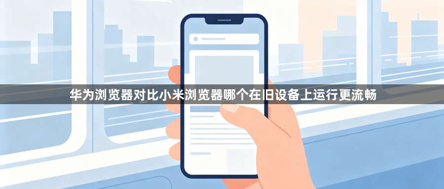 华为浏览器对比小米浏览器哪个在旧设备上运行更流畅1