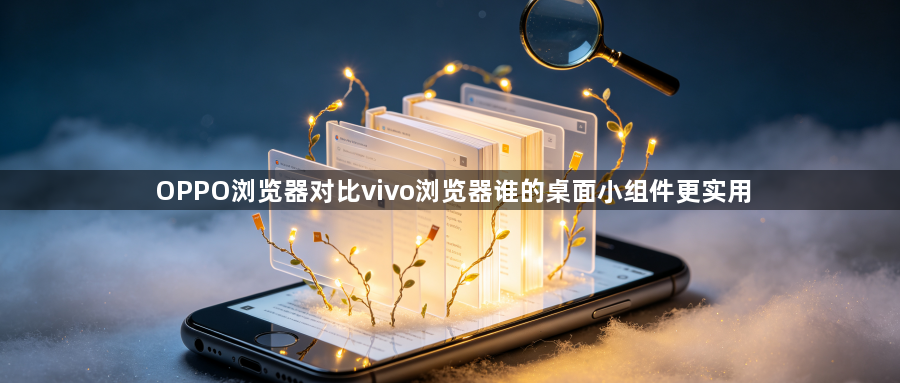 OPPO浏览器对比vivo浏览器谁的桌面小组件更实用1
