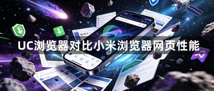 UC浏览器对比小米浏览器网页性能1