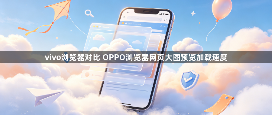 vivo浏览器对比 OPPO浏览器网页大图预览加载速度1