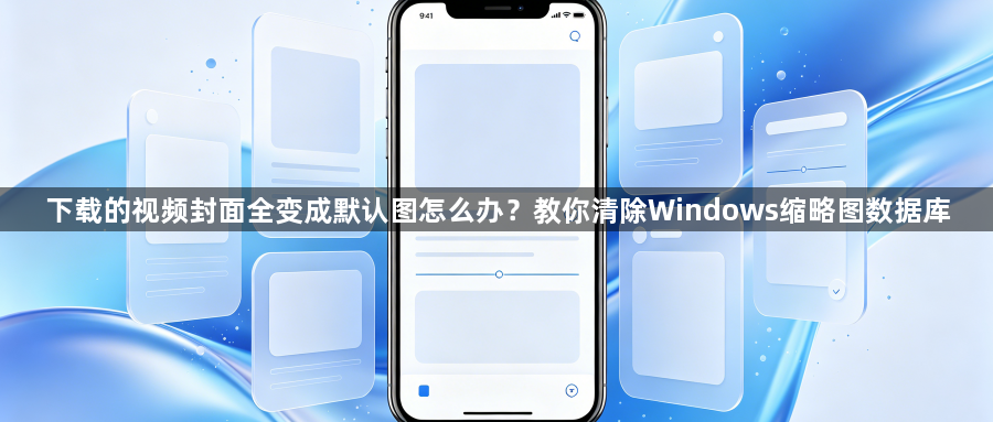 下载的视频封面全变成默认图怎么办？教你清除Windows缩略图数据库1