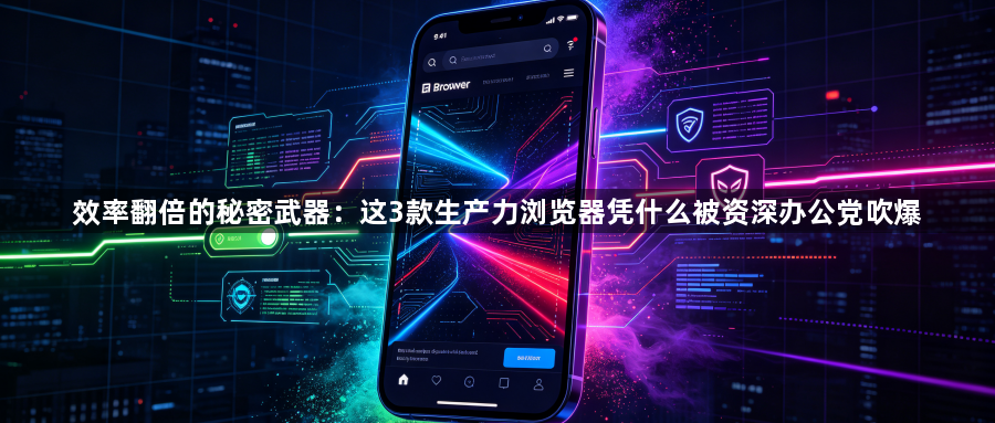 效率翻倍的秘密武器:这3款生产力浏览器凭什么被资深办公党吹爆1