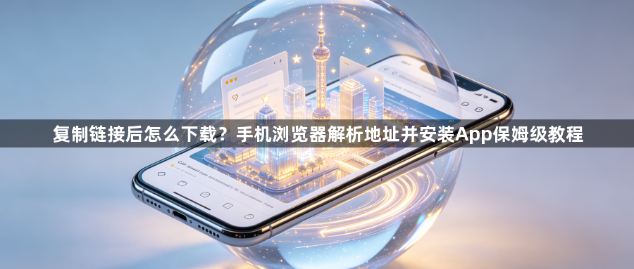 复制链接后怎么下载？手机浏览器解析地址并安装App保姆级教程1