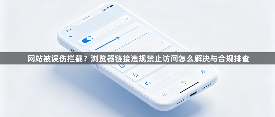网站被误伤拦截?浏览器链接违规禁止访问怎么解决与合规排查1