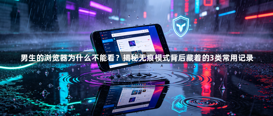 男生的浏览器为什么不能看?揭秘无痕模式背后藏着的3类常用记录1