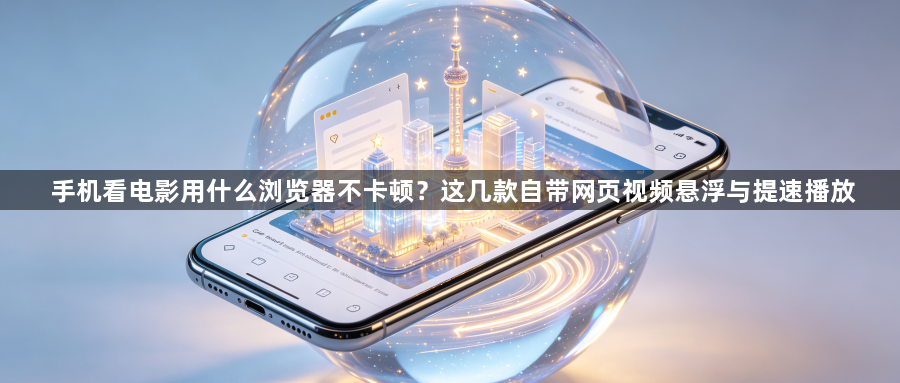 手机看电影用什么浏览器不卡顿?这几款自带网页视频悬浮与提速播放1