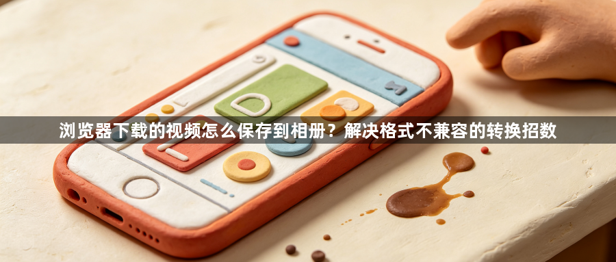 浏览器下载的视频怎么保存到相册？解决格式不兼容的转换招数1