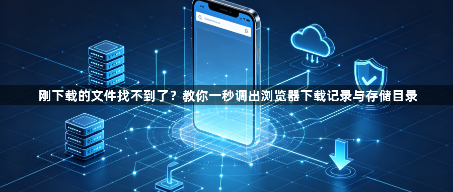 刚下载的文件找不到了？教你一秒调出浏览器下载记录与存储目录1