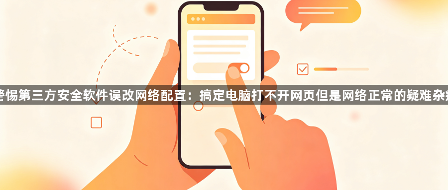 警惕第三方安全软件误改网络配置:搞定电脑打不开网页但是网络正常的疑难杂症1