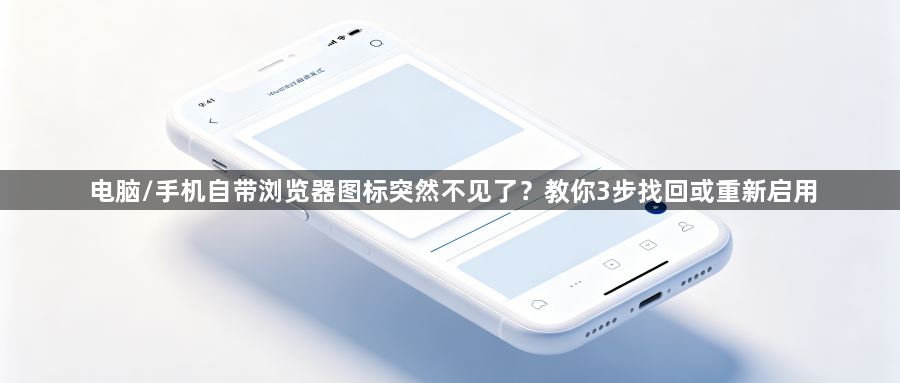 电脑/手机自带浏览器图标突然不见了?教你3步找回或重新启用1