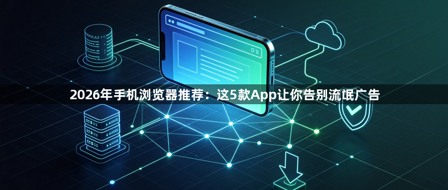 2026年手机浏览器推荐：这5款App让你告别流氓广告1