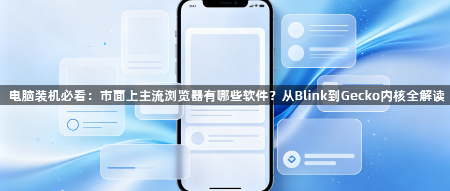 电脑装机必看：市面上主流浏览器有哪些软件？从Blink到Gecko内核全解读1